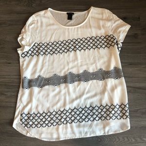 Loft mixed media top